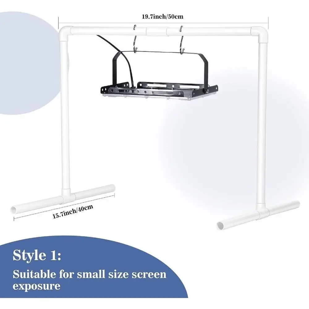 Caydo 2PCS 50W LED UV Screen Printing Light Exposure Unit w Stands & Cable Ties